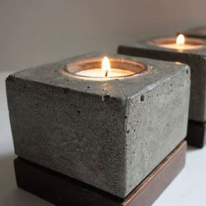 Portavelas de Concreto Hecho a Mano de Primera Calidad TCE para Decoración del Hogar y Hoteles, Centro de Mesa, Decoración de Interiores, Regalo - Product Image 2