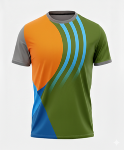 T-shirt décontracté de luxe pour homme, tricoté, col en V, manches courtes, respirant, avec options d'impression multiples, sérigraphie, design vierge - Product Image 1