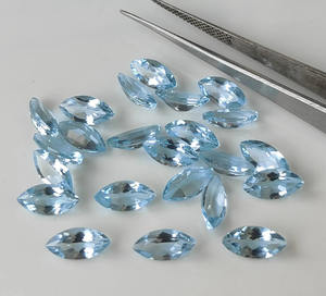 Topacio Azul Cielo Natural AAA al por Mayor, Corte Marquesa Facetado de 8x4 MM, Gema Suelta para Fabricación de Joyas - Product Image 1