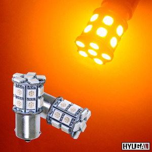 HYUGA LED <b>Bulb</b> 12V Amber Lens 20SMD 5050 Universal Fit for Car Tail Light Turn Signal Light Brake Light Retrofit Upgrade - Product Image 1