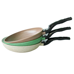 Poêle à frire HOCA en aluminium moulé sous pression durable, intérieur antiadhésif en céramique/PTFE, résistante à la chaleur, facile à nettoyer, capacité de 2,0 L pour tous les types de cuisinières - Product Image 1