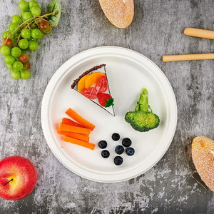 Envase tipo clamshell para fideos, desechable, compostable, impermeable, resistente, de 10 pulgadas, 100% de bagazo natural, biodegradable, ecológico, apto para alimentos. - Product Image 5