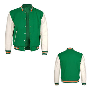 <b>Men</b> varsity <b>jacket</b> Shoulder Cotton breathable fabric long sleeve design stand collar button custom logo printing varsity <b>jacket</b> - Product Image 5