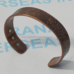 Bracelet Magnétique en Cuivre Moderne Écologique Gravé Éléphant Bioénergie Guérison Équilibrant Spirituel Terrestre Gestion du Stress - Product Image 5