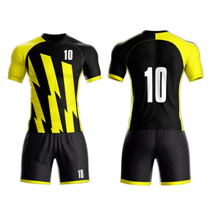 Nouveau design, maillots et shorts de football respirants à séchage rapide, sublimation, 100% polyester, tenue d'équipe personnalisée, uniforme de football - Product Image 1