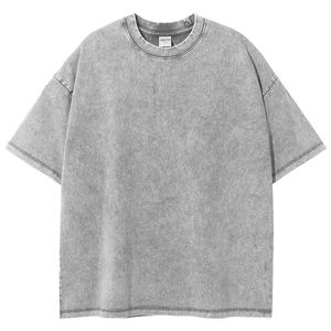 Nuevas Camisetas de Diseñador Personalizadas al por Mayor para Hombre, 100% Algodón, Lavado Ácido, Transpirables, Estilo Hip Hop - Product Image 5