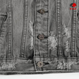 Gilet en jean personnalisé Ryan Pro Gear pour hommes, tissu confortable et respirant avec logo personnalisé, conception ODM OEM - Product Image 3