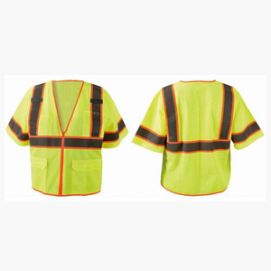 Gilet de sécurité professionnel respirant et imperméable, classe 2 ANSI, logo personnalisé, haute qualité, prix de gros, nouvelle arrivée - Product Image 4