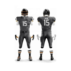 Fully Personalized Custom American Football Jerseys Uniforms Breathable Plus Size Unisex Short Sleeves Heat-Transfer Printed - Product Image 2
