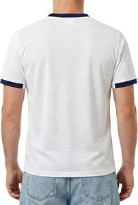 United States Soccer Jersey Men's <b>White</b> Short Sleeve Sublimated Breathable Mesh Crew Neck Training Uniform - Product Image 2