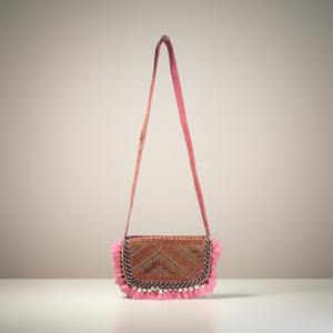 Bolso Bandolera Plegable de Tela Estampada Estilo Vintage para Uso en Exteriores - Product Image 2