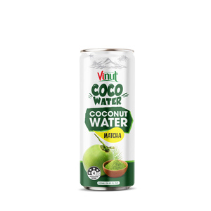 Agua de Coco VINUT con Matcha, Lata, 10.82 fl oz (320ml), Paquete de 24 (Caja) - Bebida de Vietnam, Precio al por Mayor - Product Image 2