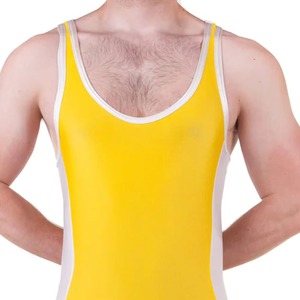 ชุดนักมวยปล้ำชายแบบสั่งทำขายส่ง พิมพ์ลายด้วยความร้อน ผ้าโพลีเอสเตอร์/คอตตอน น้ำหนักเบา เหมาะสำหรับการฝึกซ้อมกลางแจ้ง - Product Image 4