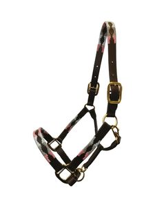 Elegante Cabestro de Cuero para Caballo con Costuras Reforzadas y Herrajes Metálicos de Primera Calidad para Equipamiento de Polo de Divine International - Product Image 2