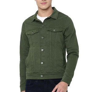 Veste en jean pour homme de couleur personnalisée, respirante, séchage rapide, logo frontal, style décontracté, vente en gros, faible MOQ 2026 - Product Image 1