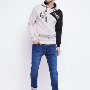 Sudadera con Capucha para Hombre, Informal, de Invierno, de Forro Polar Transpirable, Estilo Urbano, Personalizada con Logotipo Bordado y Estampado en Serigrafía, Moderna y Única - Product Image 5