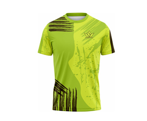 Camiseta Deportiva Verde con Estampado para Hombre, Manga Corta, Secado Rápido, Cuello Redondo, Tejido de Punto, 100% Algodón, Corte Regular, 320g, Impresión Digital, Atlética - Product Image 5