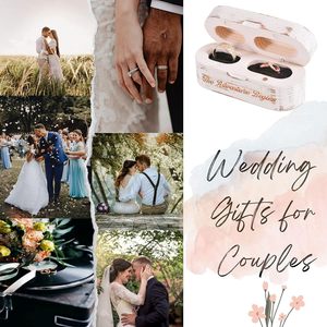 Boîte à alliances en bois pour cérémonie de mariage - Boîte porte-alliances en bois pour fiançailles, accessoires de mariage, boîtes à alliances - Product Image 2