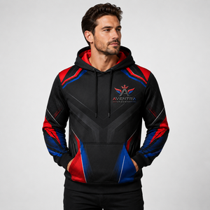 Sweat à capuche sublimé pour homme, vêtements de sport haut de gamme, sweat à capuche sublimé pour homme conçu avec un matériau léger et respirant pour la salle de sport - Product Image 1