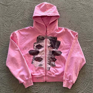 Ropa para Hombre de Alta Calidad, Sudadera con Capucha para Hombre con Lavado Ácido, Sudaderas Vintage con Efecto Desgastado, Ropa Urbana con Lavado Personalizado - Product Image 5