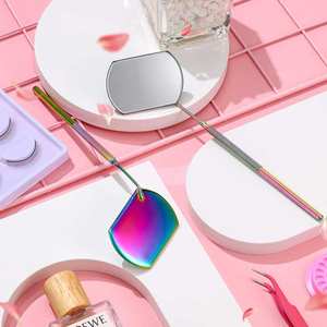 Miroir mural lumineux personnalisé élégant pour bar de beauté, décoration tendance pour salle de maquillage, pliable avec grossissement 3X - Product Image 6