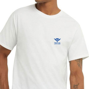 Servicio OEM, MOQ bajo, camiseta personalizada con logo para hombre, 100% algodón, ecológica, de corte holgado, estampada. - Product Image 3