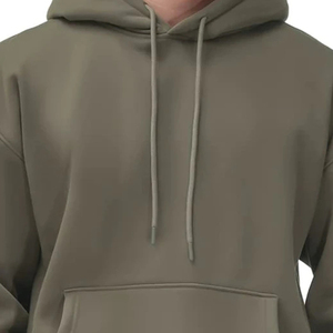 2026 New Arrival Heavyweight 100% Cotton Oversized <b>Hoodies</b> For Men Hot Sale Solid Color Custom Logo Streetwear Oversized <b>Hoodies</b> - Product Image 6