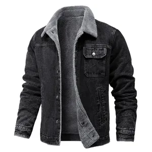 Veste en jean d'hiver pour homme GURUNA-Z-INDUSTRY, col roulé, doublure en polyester, capuche, respirante, coupe-vent, coupe classique - Product Image 6