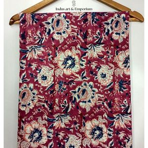 Tela de Algodón Cambray Estampada a Bloques 60x60, Tela de Algodón con Estampado Tradicional Jaipuri - Product Image 6