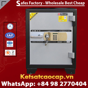 Fabricantes de cajas fuertes Japonesas-Caja fuerte grande WELKO S700 E Marrón dorado - Product Image 3