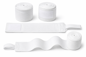 Vendas de Algodón Blancas para Boxeo, Soporte para Puños, Cinta de Vendaje para Entrenamiento de MMA y Muay Thai - Product Image 1