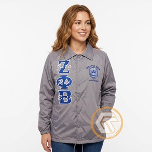 Chaqueta de Mujer de Alta Calidad 100% Poliéster, Ropa de la Hermandad Zeta Phi Beta, Forro de Seda Transpirable para Invierno y Otoño - Product Image 4