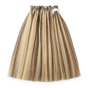 Indian Remy Human Hair Wefts Long Straight Brown <b>Blonde</b> Color 100% Unprocessed Hair Bulk Double Drawn Customize Size Silk Base - Product Image 3