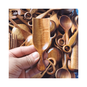 Cuchara de Café de Madera de Diseño Vintage con Mango Largo, Utensilio de Cocina Ecológico y Reutilizable para Fiestas - Product Image 6
