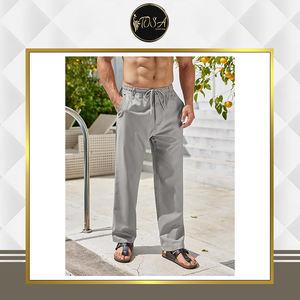 Pantalón Casual de Lino para Hombre, de Primera Calidad, Ligero, de Secado Rápido, Estilo Único, Tela Oxford de Lino y Viscosa, Corte Regular, Disponible - Product Image 3