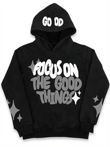 Custom Oversized Hoodie 100% Cotton Fleece Puff Print Graphic Pullover Hoodie Unisex Heavyweight Streetwear <b>Sweatshirt</b> - Product Image 1