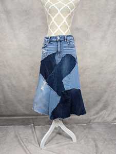 GRACE COLLECTION Women's <b>Denim</b> Cardigan Regular Fit Pencil Winter Casual Style <b>Knee</b>-<b>Length</b> Breathable Quick Dry Eco-Friendly - Product Image 1