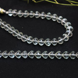 ลูกปัดอะเมทิสต์สีเขียวเกรด AAA+ ขนาด 8x8 มม. รูปทรงหัวหอม ลูกปัดอะเมทิสต์ธรรมชาติเจียระไนทรงเหลี่ยมเจาะรูตรงสำหรับทำเครื่องประดับ - Product Image 5