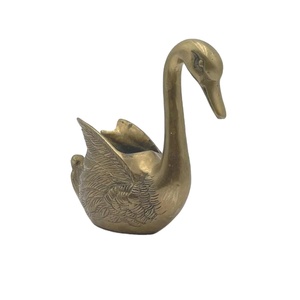 Brass Golden Duck Sculpture Wedding Decoration Metal Crafts Luxury Duck Showpiece Accent Small <b>Gold</b> Duck Event Decor Supplies - Product Image 2