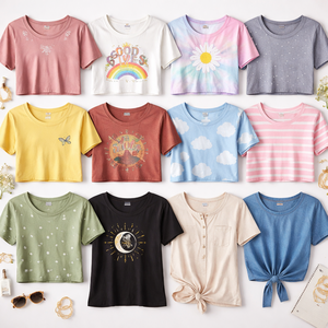 เสื้อยืดโพลีเอสเตอร์เรียบแบบขายส่งสำหรับผู้หญิง - ผู้ผลิตโดยตรงจากโรงงานและรับผลิตแบบ OEM จำนวนมาก - Product Image 5