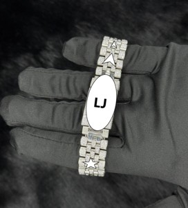 นาฬิกาหรูหราสไตล์ฮิปฮอปสำหรับผู้หญิง ประดับเพชรโมอิสซาไนต์ สายสแตนเลสสตีล ดีไซน์โดดเด่น พร้อมกลไกจักรกล - Product Image 2