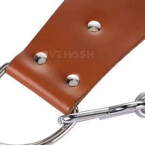 Ceinture de musculation pour l'haltérophilie avec chaîne métallique, taille ajustable, idéale pour la salle de sport - Product Image 3