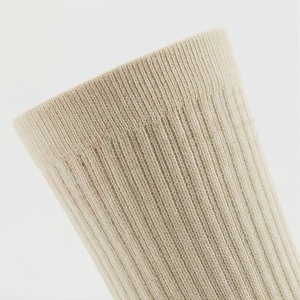 Men's Crew <b>Socks</b> Solid <b>Color</b> Knitted Breathable 100% Cotton Autumn Daily Wear Regular Style - Product Image 4