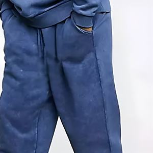 Ensemble de survêtement délavé pour homme de qualité supérieure, en tissu respirant, pour le sport et le jogging, avec sweat à capuche et pantalon, grande taille, style streetwear décontracté, OEM, très demandé - Product Image 6