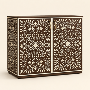 Mueble de Madera con Incrustaciones de Hueso Hecho a Mano, Armario Decorativo de Lujo, Mueble Moderno para Sala de Estar o Dormitorio, Venta al Por Mayor - Product Image 1