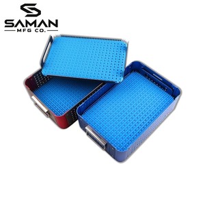 กล่องฆ่าเชื้อทางการแพทย์ SAMAN MFG CO. กล่องใส่เครื่องมือผ่าตัดสแตนเลส ฝาปิดแบบใช้ซ้ำได้ อุปกรณ์ทางการแพทย์สำหรับทันตกรรม - Product Image 6