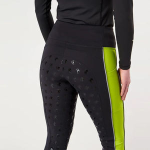 Culottes d'équitation pour femmes à taille haute avec assise intégrale en silicone, respirantes et extensibles, vente en gros - Product Image 6