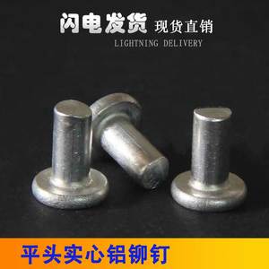 Rivets en aluminium massif à tête plate M4 pour supports de plancher, accessoires spéciaux - Product Image 2