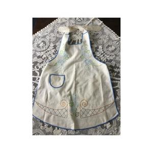 Super Deals on Fancy Custom Embroidered Waterproof Kitchen Apron Ultimate Quality Sleeveless Household Cleaning Pinafore on Sale - Product Image 1