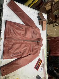 <b>Men's</b> Streetwear <b>Leather</b> <b>Jacket</b> with Stand Collar and Front Logo Best Quality Genuine <b>Leather</b> Low MOQ <b>Leather</b> <b>Jackets</b> - Product Image 5